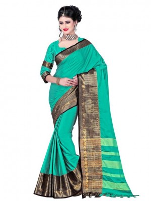 Crazy Bachat Blue Casual Wear Sari New Fashion Designer Printed Polyster Silk Saree Free Blouse