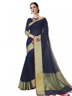 Indian New Fashion Ethnic Designer Kota Silk Saree With Free Blouse