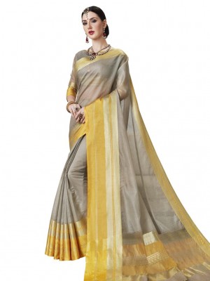 Indian New Fashion Ethnic Designer Kota Silk Saree With Free Blouse