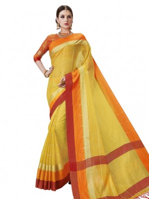 Indian New Fashion Ethnic Designer Kota Silk Saree With Free Blouse