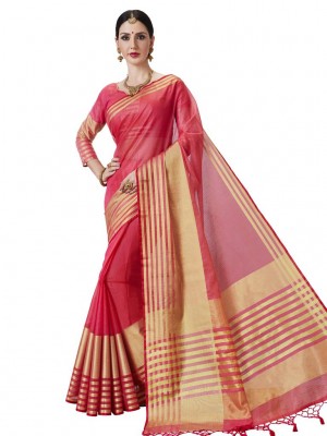 Indian New Fashion Ethnic Designer Kota Silk Saree With Free Blouse