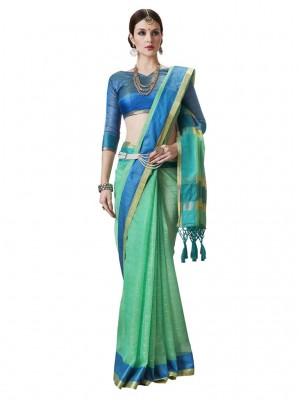 Indian New Fashion Ethnic Designer Kota Silk Saree With Free Blouse