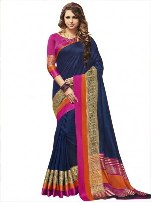 Indian New Fashion Ethnic Designer Banarasi Silk Saree With Free Blouse