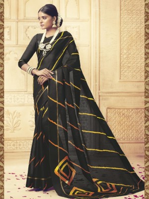 New Indian Latest Designer Kota Silk Fabric Multi Color Saree With Free Blouse