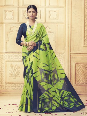 New Indian Latest Designer Kota Silk Fabric Multi Color Saree With Free Blouse
