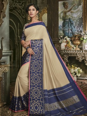 Crazy Bachat Presents Latest Designer Multi Color Art Silk Saree With Free Blouse