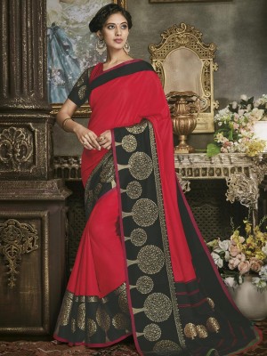 Crazy Bachat Presents Latest Designer Multi Color Art Silk Saree With Free Blouse