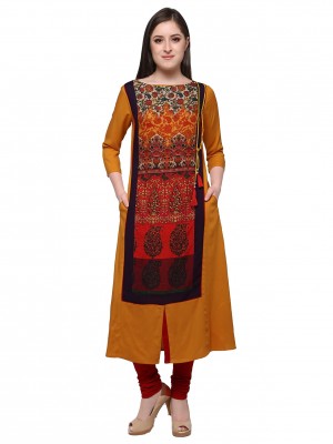 Crazy Bachat Women's Ethnic Fully Stitched Tunic Cotton Rayon Printed Kurti