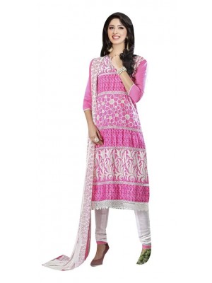 Indian Designer Salwar Suit Fancy Embroidery Pink Casual Wear Dress